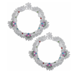 Beautiful Silver Plated Anklets For Women And Girls